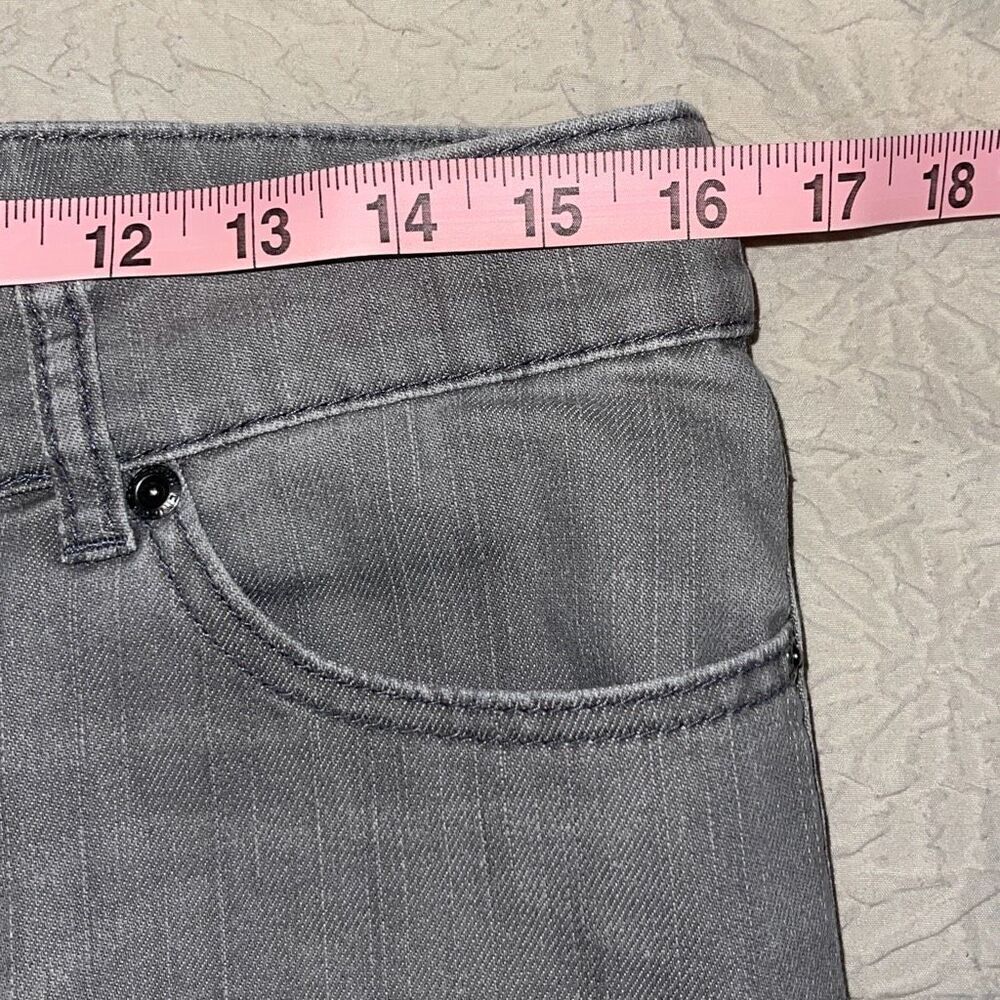 Chico's Platinum Denim Womens Ultimate Fit Stretch Bootcut Jeans Gray Sz 1 (8) - Picture 8 of 11